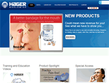 Tablet Screenshot of hagerworldwide.com